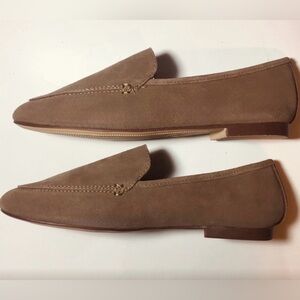 Women’s Suede Taupe Loafers